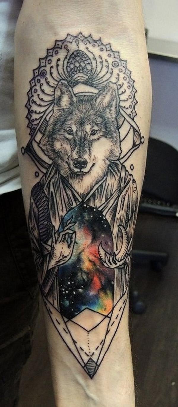 Bệnh ass sói xăm - 55 Wolf Tattoo Designs <3 <3