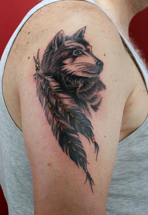 Indianer Phong cách Wolf Tattoo - 55 Wolf Tattoo Designs <3 <3