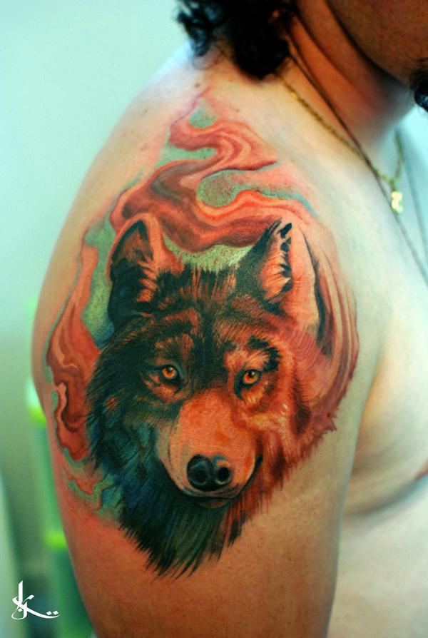 3D sói xăm - 55 Wolf Tattoo Designs <3 <3