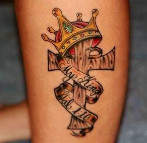 Crown và CrossTattoo - 50 có ý nghĩa vương miện hình xăm <3 <3