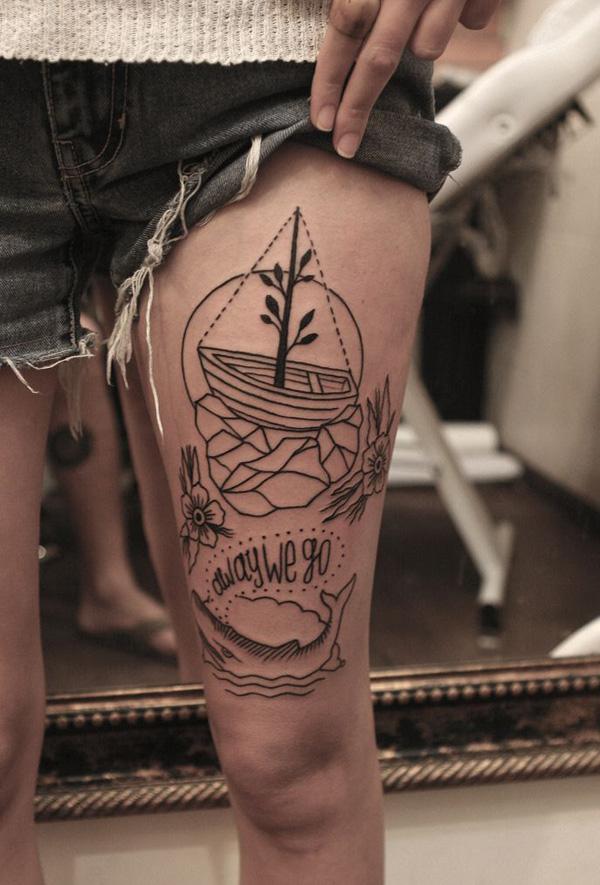 Thuyền Tattoo cho Girl - 40 thuyền Tattoo Designs <3 <3