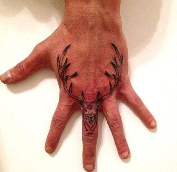 Deer Finger Tattoo - 45 Inspiring Deer Tattoo Designs <3 <3