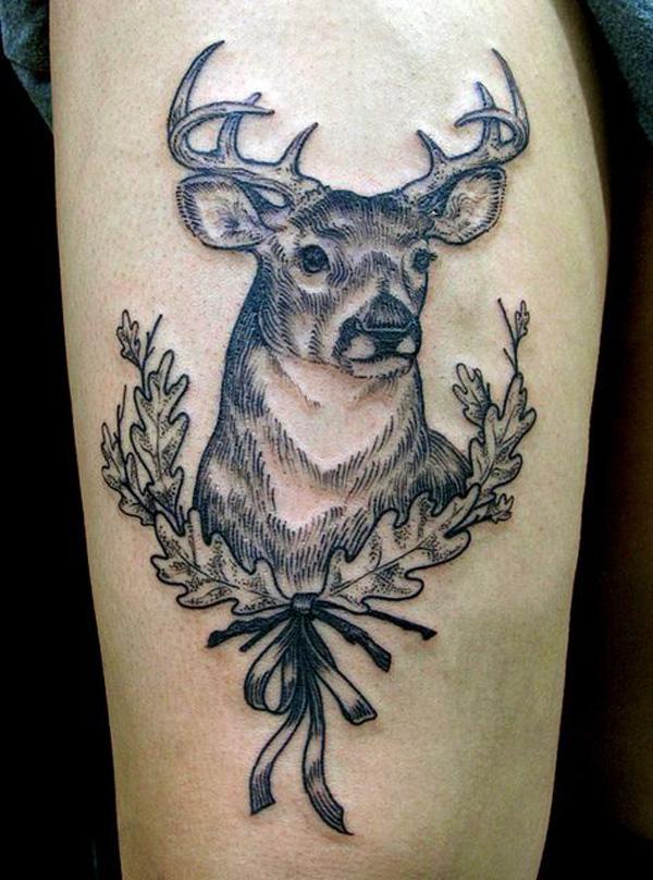 Minh họa phong cách Deer Tattoo - 45 Inspiring Deer Tattoo Designs <3 <3