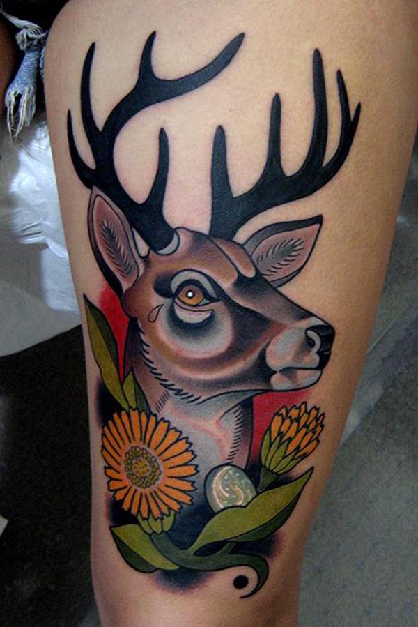 Deer Tattoo - 45 Inspiring Deer Tattoo Designs <3 <3