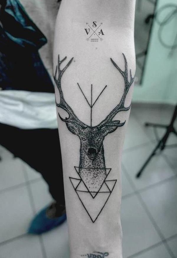 Deer Tattoo trên Cẳng tay - 45 Inspiring Deer Tattoo Designs <3 <3