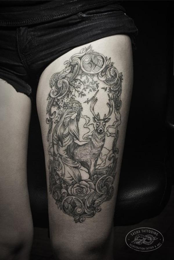 Deer Tattoo - 45 Inspiring Deer Tattoo Designs <3 <3