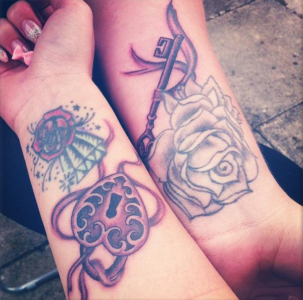 Best Friends Khóa Designs Tattoo Key - 50 Inspiring Khóa và Key xăm <3 <3