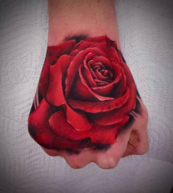 3D Rose Tattoo trên tay - 45+ bắt mắt hình xăm trên tay <3 <3