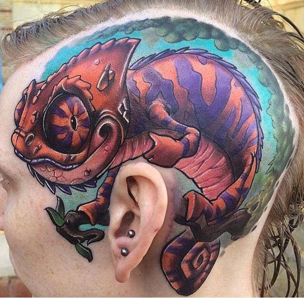 Lizard Tattoo Tribal trên tay - 30 + Incredible Lizard xăm với ý nghĩa <3 <3