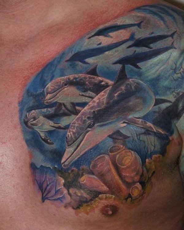 Dolphin Tattoo - 40+ đáng yêu Dolphin xăm và ý nghĩa <3 <3