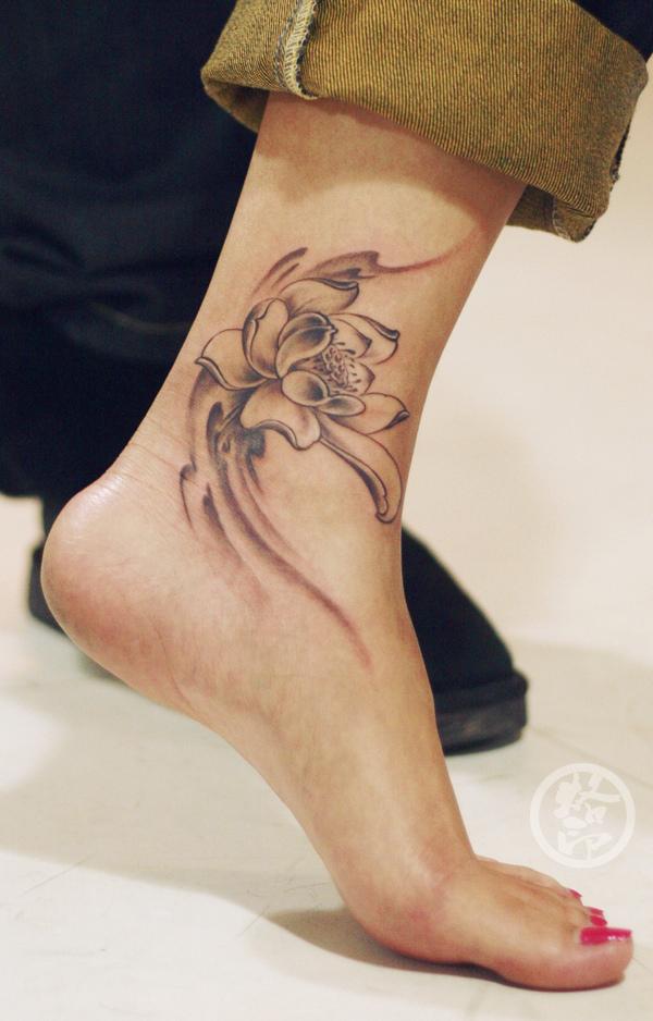 Lotus Ankle Tattoo - 60+ Ankle xăm cho phụ nữ <3 <3