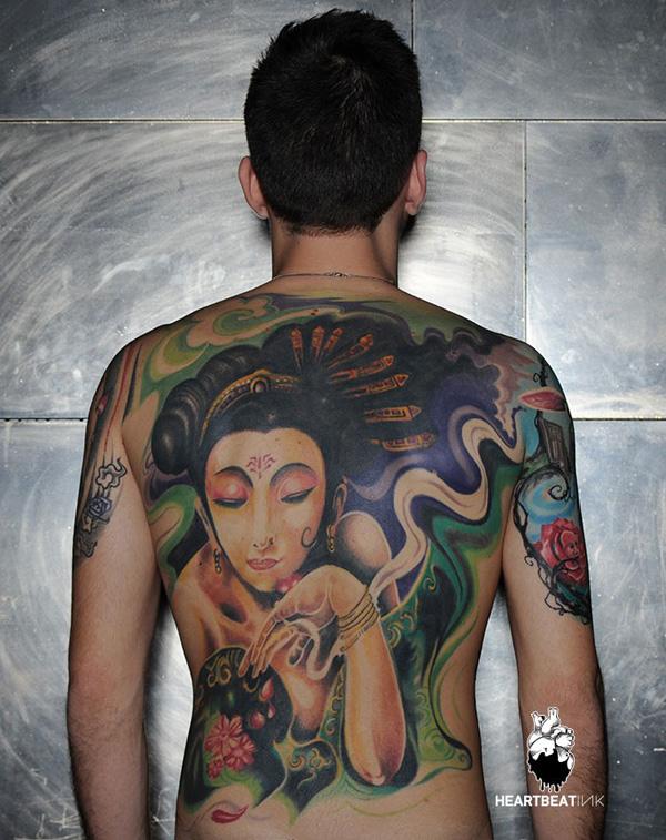 geisha tattoo - 50 + đẹp Geisha xăm <3 <3