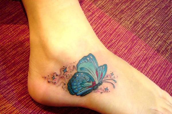 Bướm Ankle Tattoo - 60+ Ankle xăm cho phụ nữ <3 <3