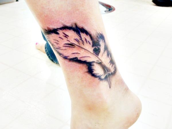 Feather Tattoo - 60+ Ankle xăm cho phụ nữ <3 <3