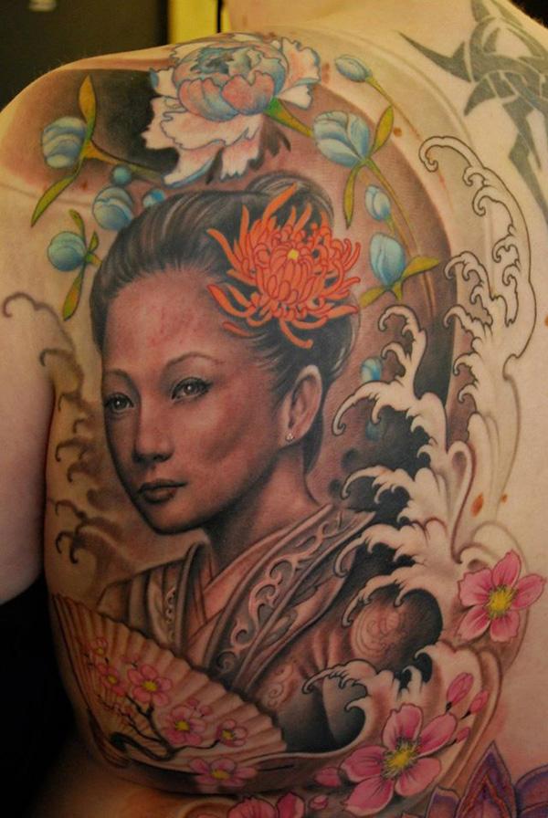 Geisha Tattoo - 50 + đẹp Geisha xăm <3 <3