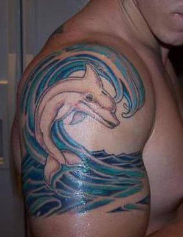 Dolphin hình xăm - 40 Dolphin xăm và ý nghĩa <3 <3 đáng yêu