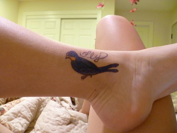 Swallow Tattoo Viễn mắt cá chân hình xăm - 60 Ankle xăm cho phụ nữ <3 <3