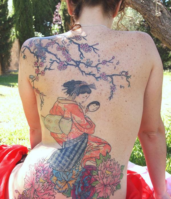 Geisha Tattoo - 50 + đẹp Geisha xăm <3 <3