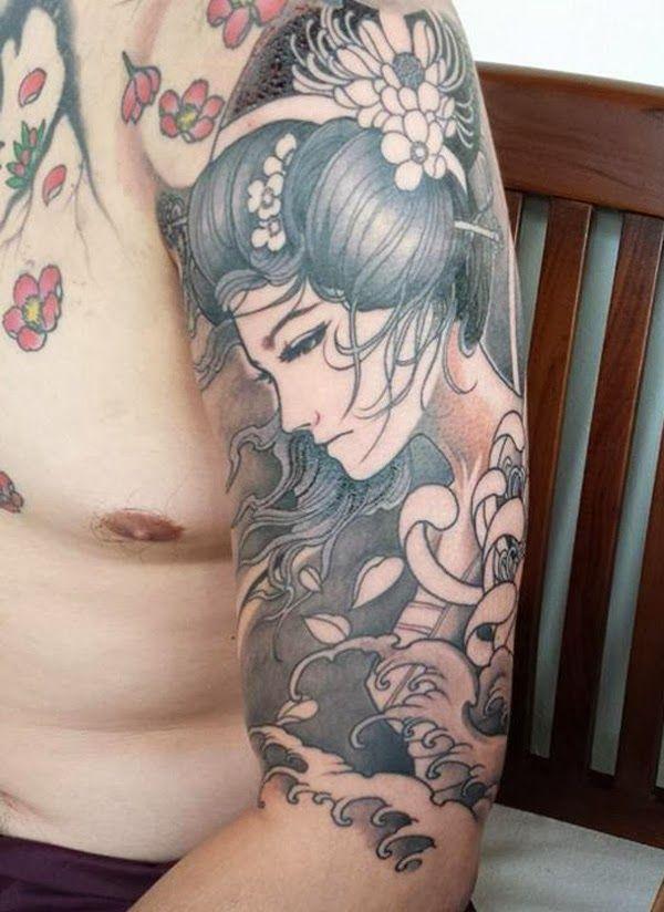 geisha tattoo - 50 + đẹp Geisha xăm <3 <3