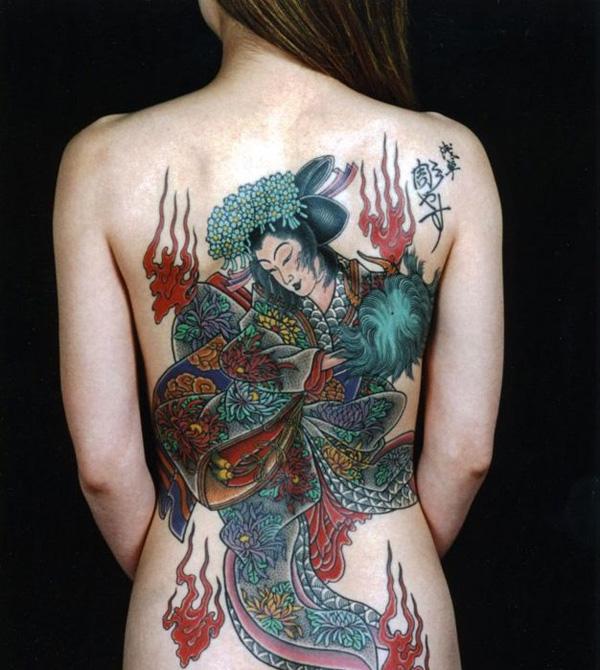 geisha tattoo - 50 + đẹp Geisha xăm <3 <3