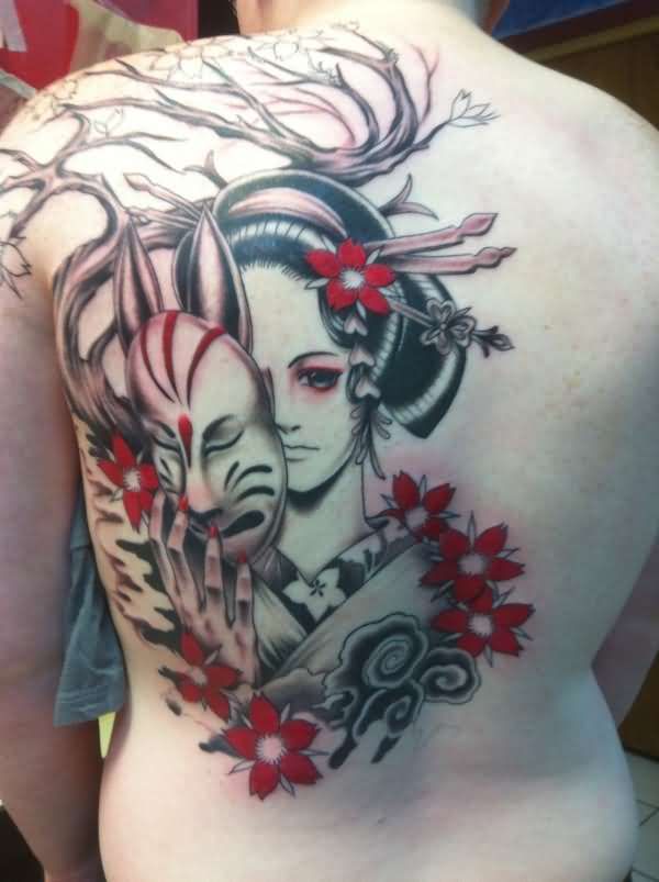 geisha tattoo - 50 + đẹp Geisha xăm <3 <3