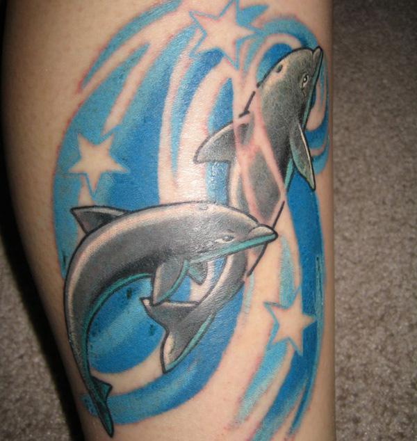 Dolphin Tattoo - 40+ đáng yêu Dolphin xăm và ý nghĩa <3 <3