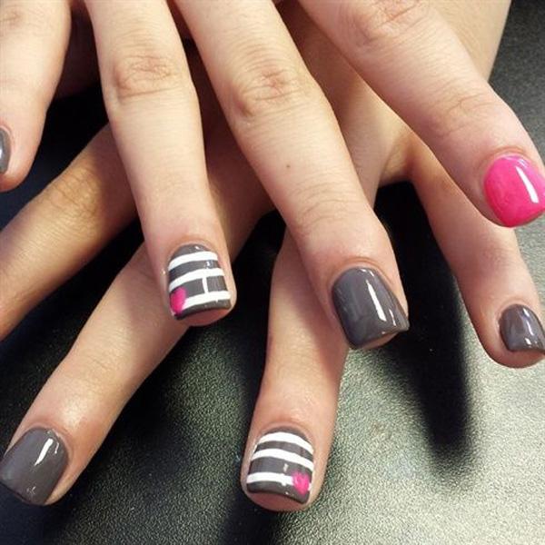 Heart Nail Designs Pictures : Heart nail designs art and design