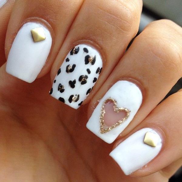 70+ Heart Nail Designs Art And Design heart nail art - 70+ Heart Nail Designs <3 <3 ... - 70+ Heart Nail Designs Art And Design