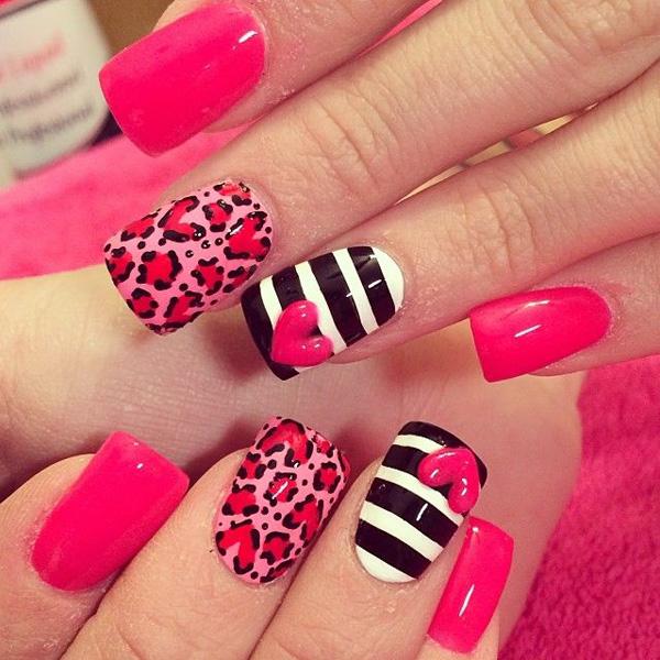 70+ Heart Nail Designs Art And Design heart nail art - 70+ Heart Nail Designs <3 <3 ... - 70+ Heart Nail Designs Art And Design