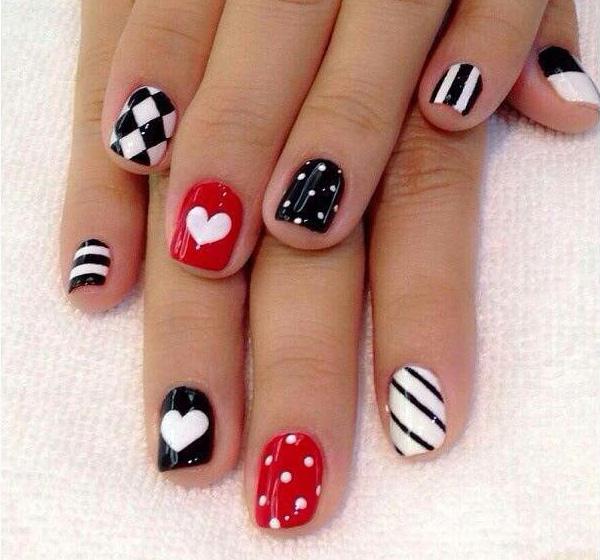 70+ Heart Nail Designs Art And Design heart nail art - 70+ Heart Nail Designs <3 <3 ... - 70+ Heart Nail Designs Art And Design