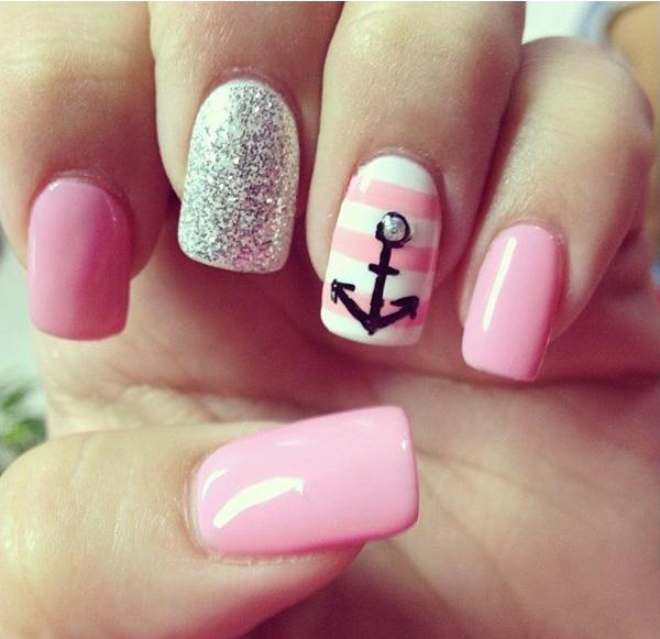 Cute Anchor Nail Designs Cute Anchor Nail Designs