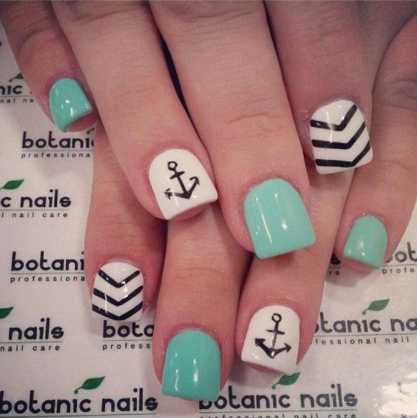 Cute Anchor Nail Designs