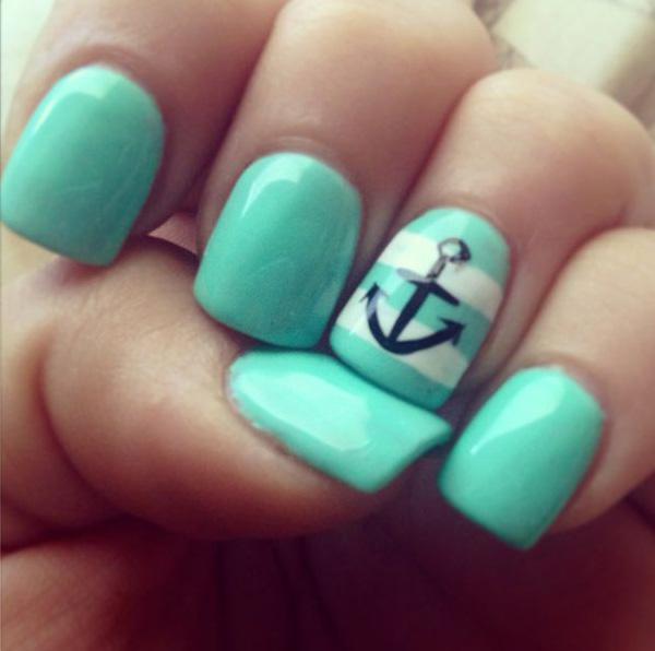 fashion designs anchor gains its popularity in nail design for its ...