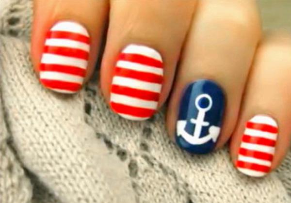 Cute Anchor Nail Designs