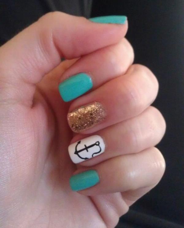 60 Cute Anchor Nail Designs Art And Design anchor nail art - 60 Cute Anchor Nail Designs ... - 60 Cute Anchor Nail Designs Art And Design