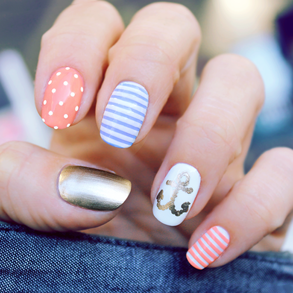 60 Cute Anchor Nail Designs Art And Design anchor nail art - 60 Cute Anchor Nail Designs ... - 60 Cute Anchor Nail Designs Art And Design