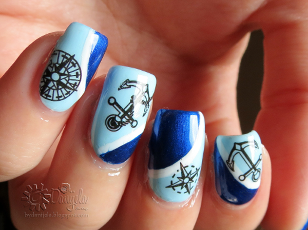 60 Cute Anchor Nail Designs Art And Design Anchor Nail Art 60 Cute Designs