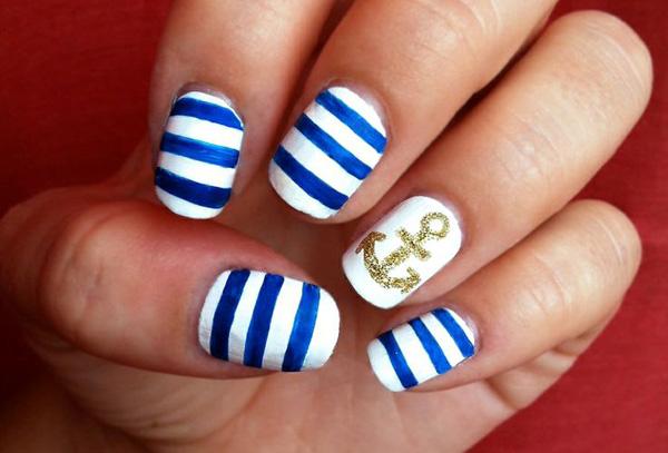 60 Cute Anchor Nail Designs Art And Design anchor nail art - 60 Cute Anchor Nail Designs ... - 60 Cute Anchor Nail Designs Art And Design