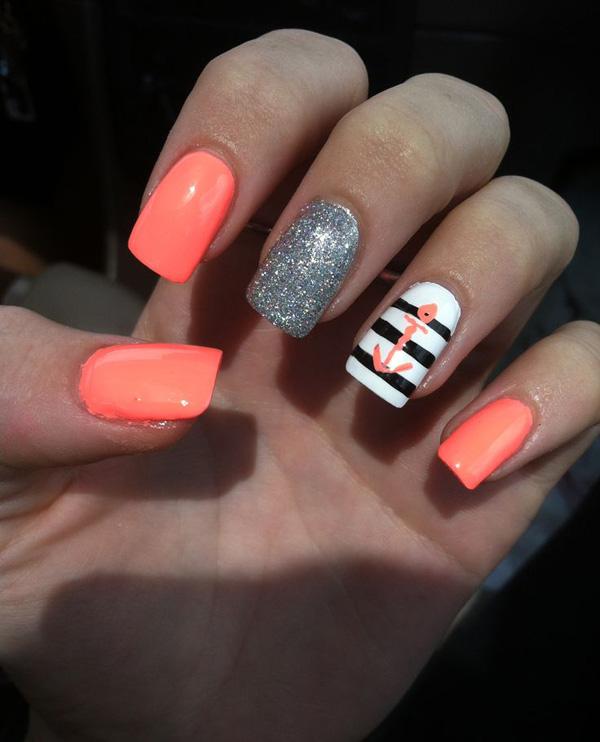 fashion designs anchor gains its popularity in nail design for its ...