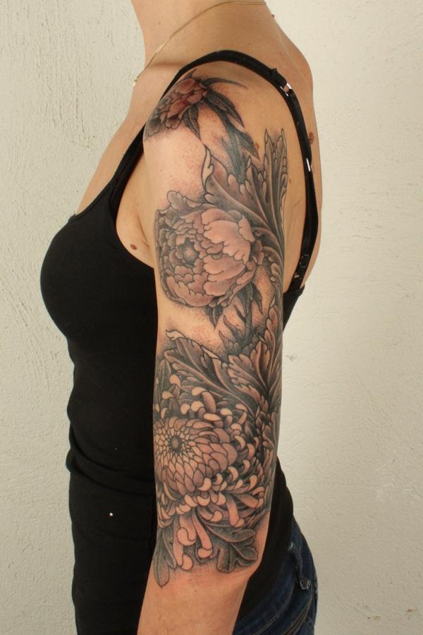 tay hình xăm hoa cúc cho phụ nữ - 40 đẹp cúc Tattoo Ý tưởng <3 <3