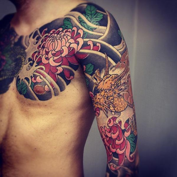 japanese hoa cúc hình xăm - 40 đẹp cúc Tattoo Ý tưởng <3 <3