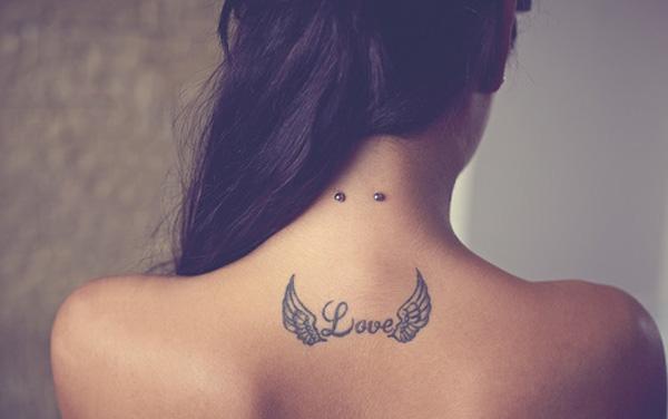 hình xăm cánh nhỏ cho các cô gái - 35 Ngoạn Wings Tattoo Designs <3 <3