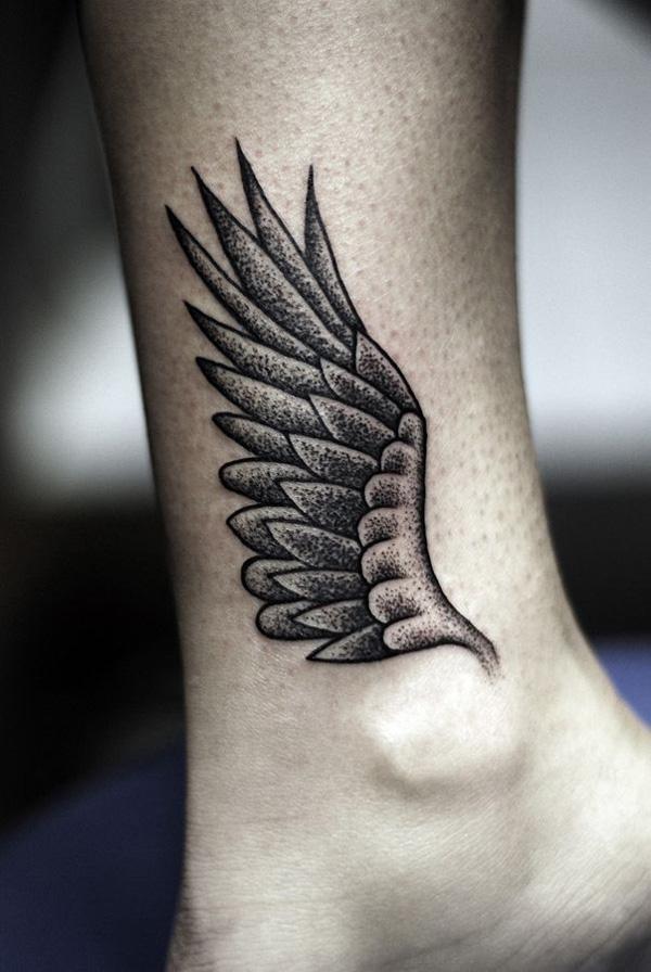 Wing Ankle Tattoo - 35 Ngoạn Wings Tattoo Designs <3 <3
