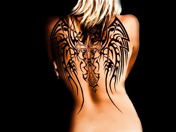 Thiên thần chéo cánh hình xăm - 35 Ngoạn Wings Tattoo Designs <3 <3