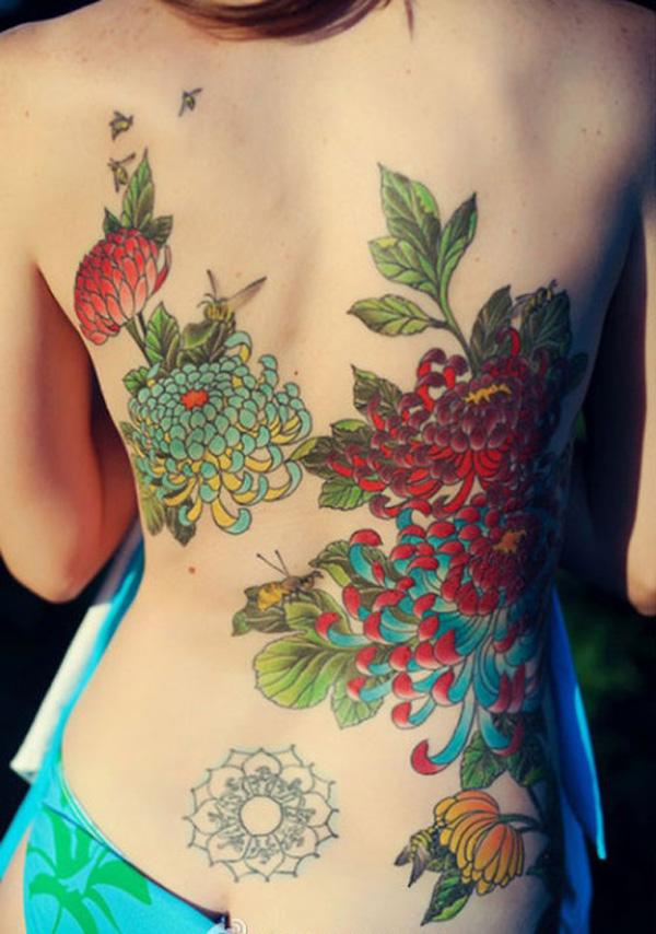 hình xăm hoa cúc cho phụ nữ - 40 đẹp cúc Tattoo Ý tưởng <3 <3