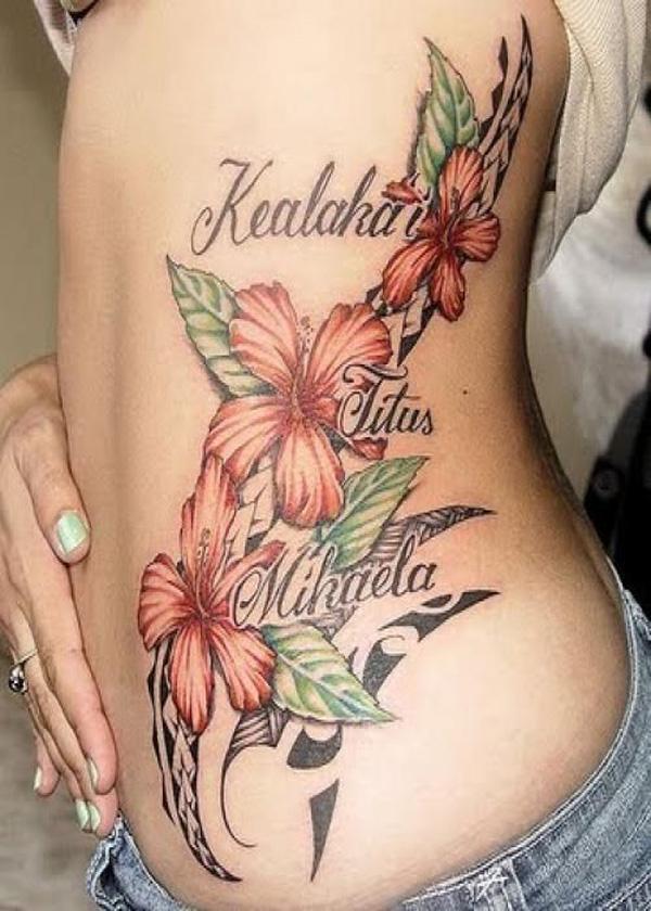 Hibiscus hình xăm - 40 Magnificent Hibiscus Flower Tattoos <3 <3