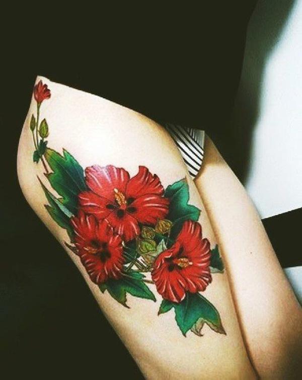 Hibiscus hình xăm - 40 Magnificent Hibiscus Flower Tattoos <3 <3