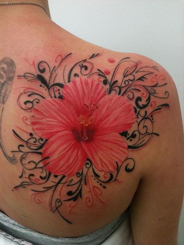 Hibiscus hình xăm - 40 Magnificent Hibiscus Flower Tattoos <3 <3