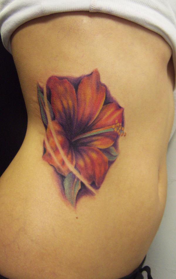 Hibiscus hình xăm - 40 Magnificent Hibiscus Flower Tattoos <3 <3