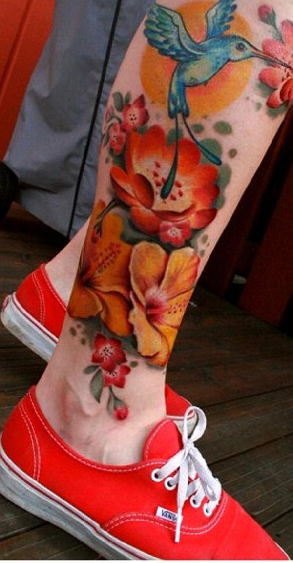 Hibiscus hình xăm - 40 Magnificent Hibiscus Flower Tattoos <3 <3